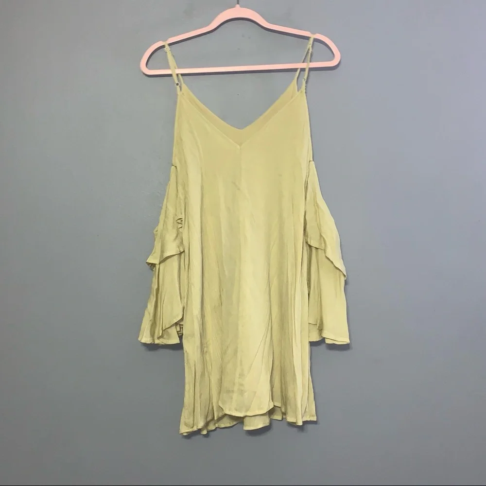 She and Sky Cold Shoulder Layered Sleeve Dress - Picture 8 of 8